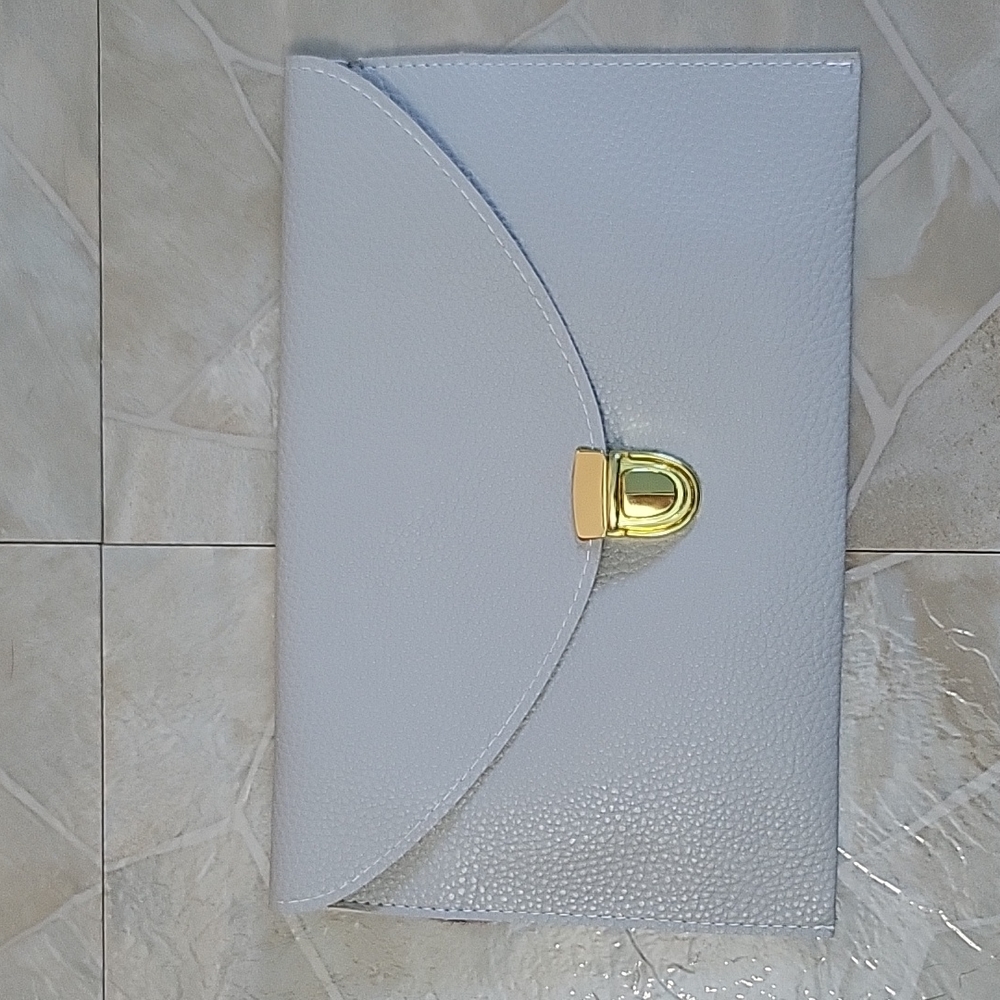 Grey Envelope Clutch